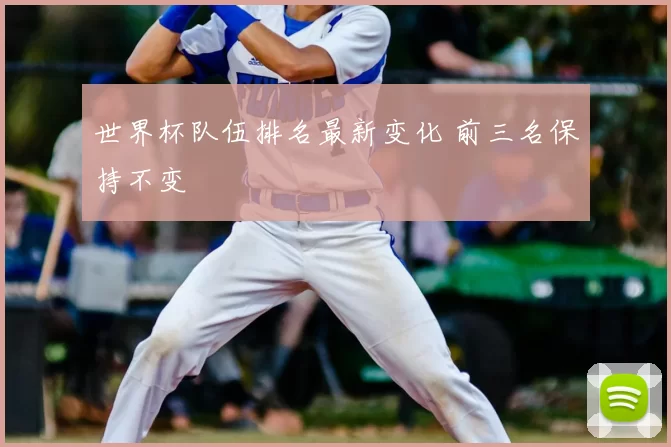 世界杯队伍排名最新变化 前三名保持不变