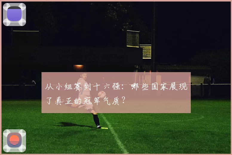 从小组赛到十六强:哪些国家展现了真正的冠军气质?